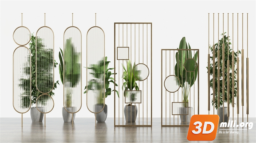 Folding screen Skp Files 